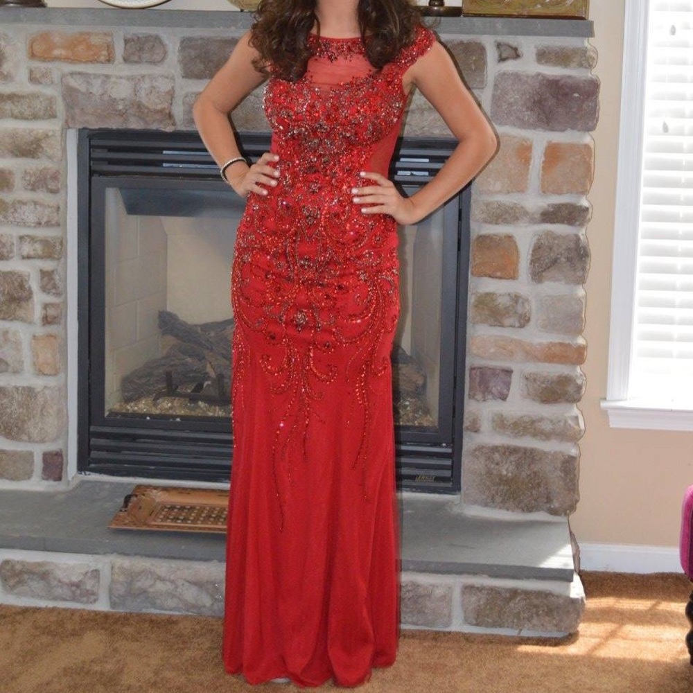 Classy Red Prom/Formal Dress
